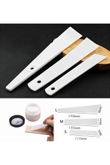 Deri Hobi Yapıştırıcı Sürme Spatulası 3’lü Setderi El Aleti